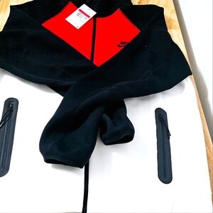 Nike Tech Fleece Hoodie Red White Black
